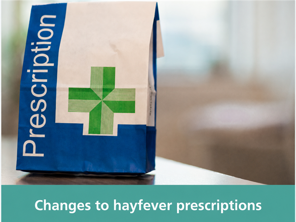 Changes to hayfever prescriptions